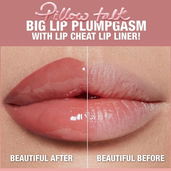 Charlotte Tilbury Pillow Talk Big Lip Plump Gasm: Fair/Medium, Full Size, NWOB - Picture 6 of 8